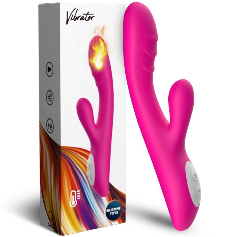 Armony Spark Effetto Calore - Massaggiatore curvo, colore fucsia - in mano per le dimensioni