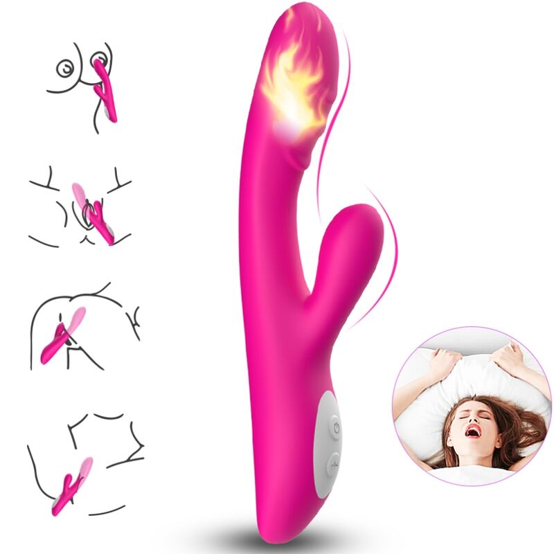 Armony Spark Effetto Calore - Massaggiatore curvo, colore fucsia