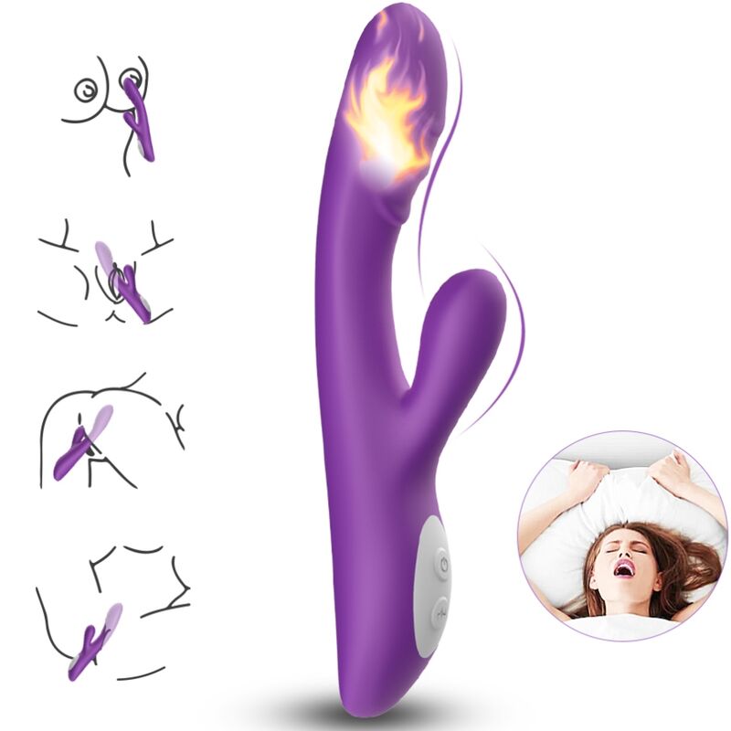 Armony Spark Effetto Calore - Massaggiatore curvo, colore viola