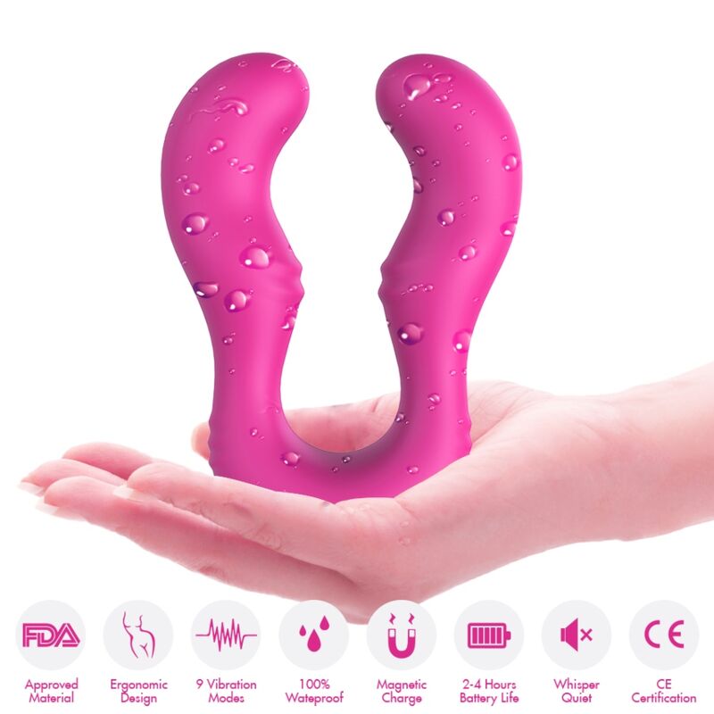 Armony Seraph - Massaggiatore con telecomando, colore fucsia - nella confezione