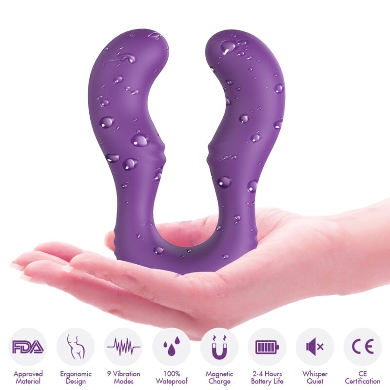 Armony Seraph - Massaggiatore con telecomando, colore viola - nella confezione