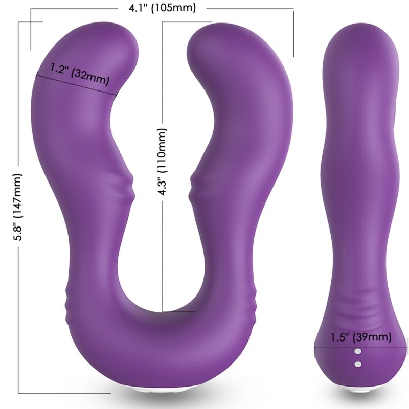 Armony Seraph - Massaggiatore con telecomando, colore viola - dettaglio