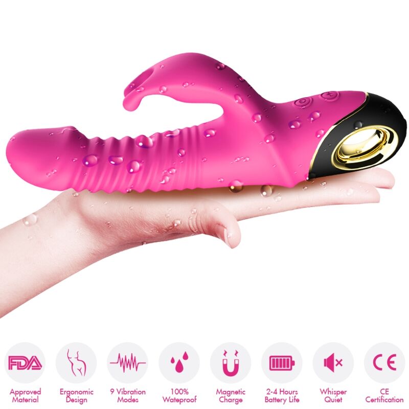 Armony Zing - Massaggiatore doppio, colore fucsia - nella confezione