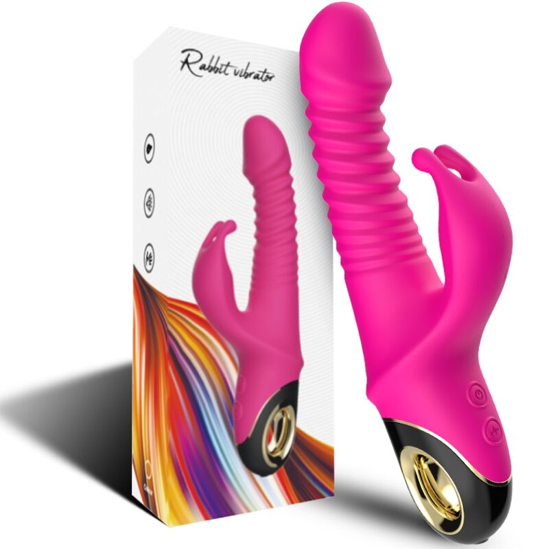 Armony Zing - Massaggiatore doppio, colore fucsia - in mano per le dimensioni