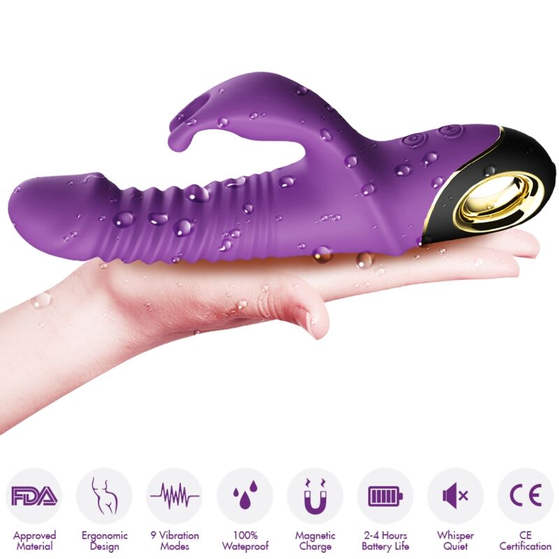 Armony Zing - Massaggiatore doppio, colore viola - nella confezione