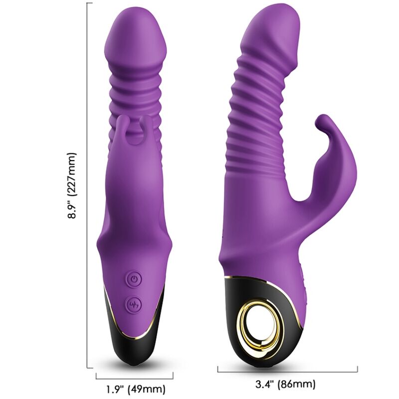 Armony Zing - Massaggiatore doppio, colore viola - dettaglio