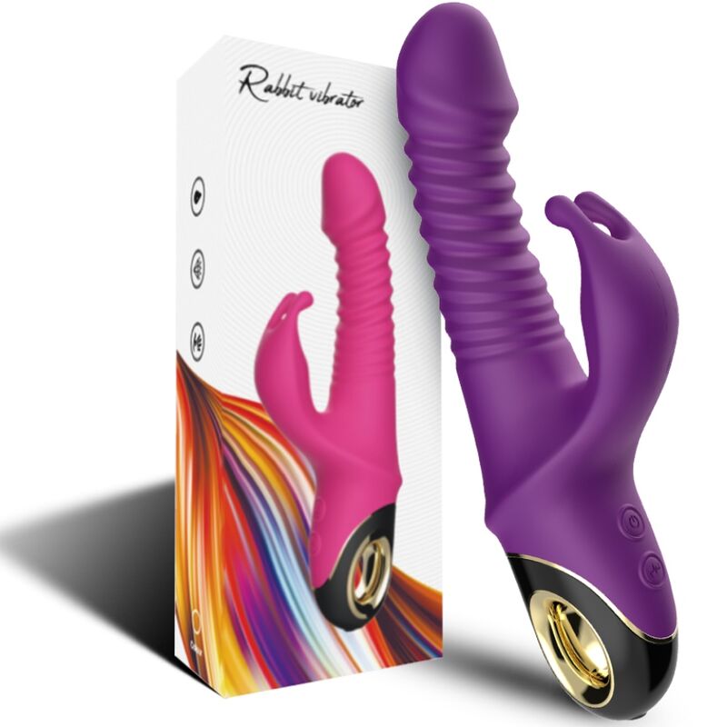 Armony Zing - Massaggiatore doppio, colore viola - in mano per le dimensioni