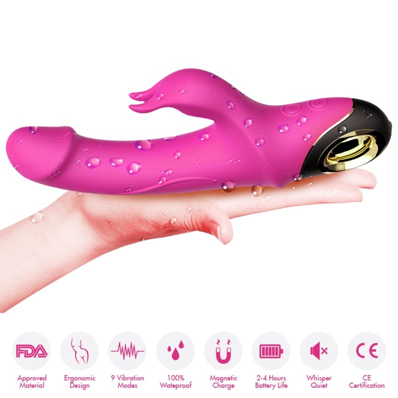 Armony Meteror - Massaggiatore doppio, colore rotator fucsia - dettaglio