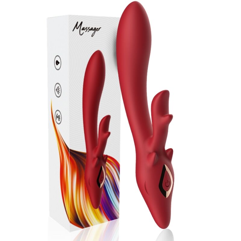 Armony Elk - Massaggiatore doppio - in mano per le dimensioni