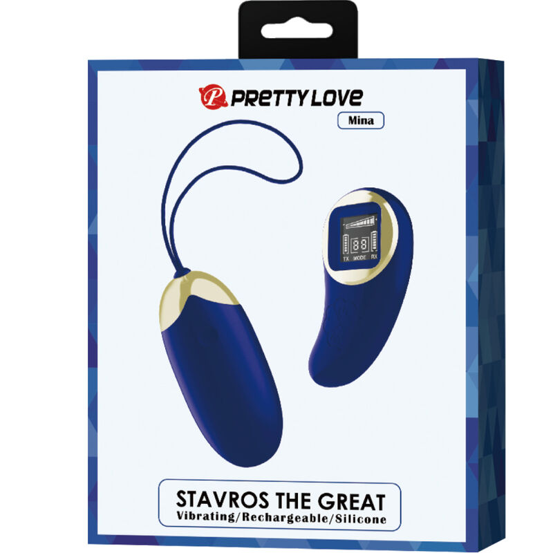 Pretty Love Mina - Massaggiatore esterno, colore blu - retro