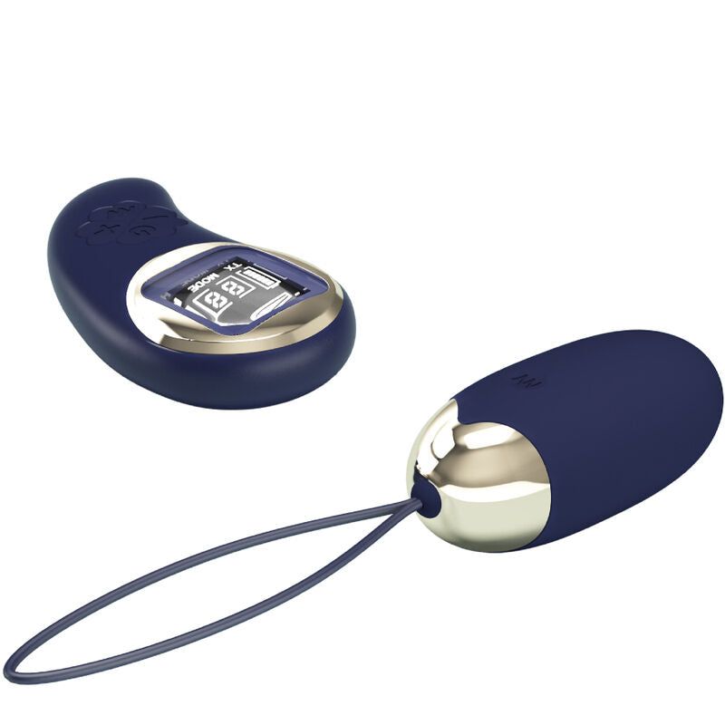 Pretty Love Mina - Massaggiatore esterno, colore blu - vista laterale
