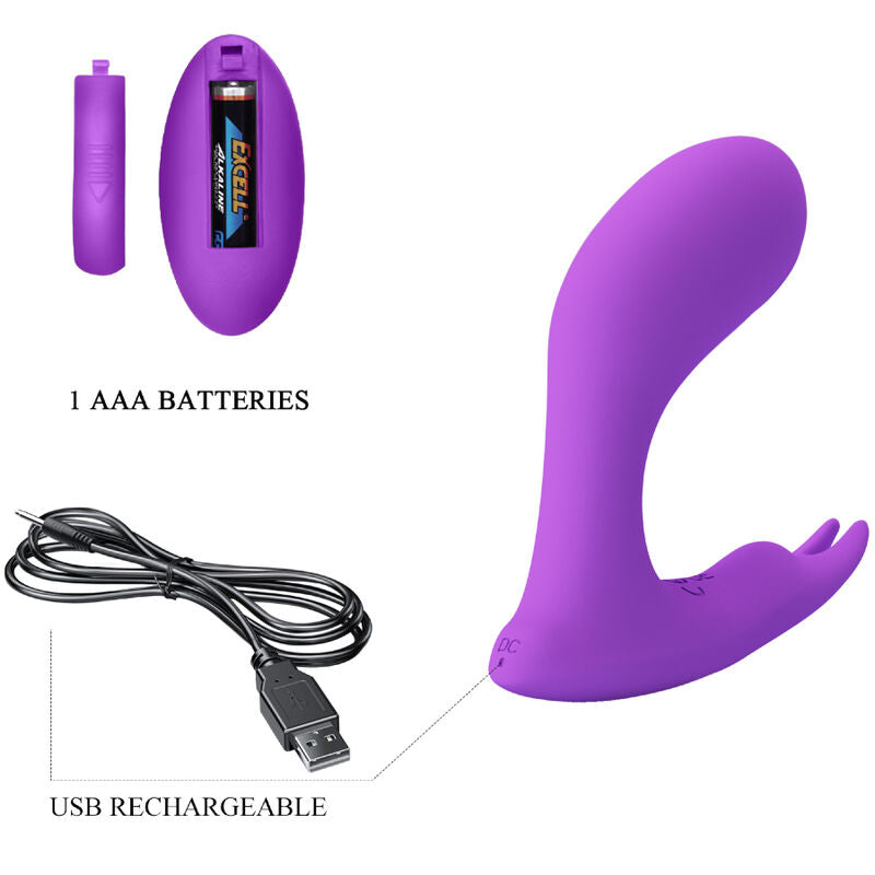 Pretty Love Idabelle - Massaggiatore con telecomando, colore viola - in mano per le dimensioni
