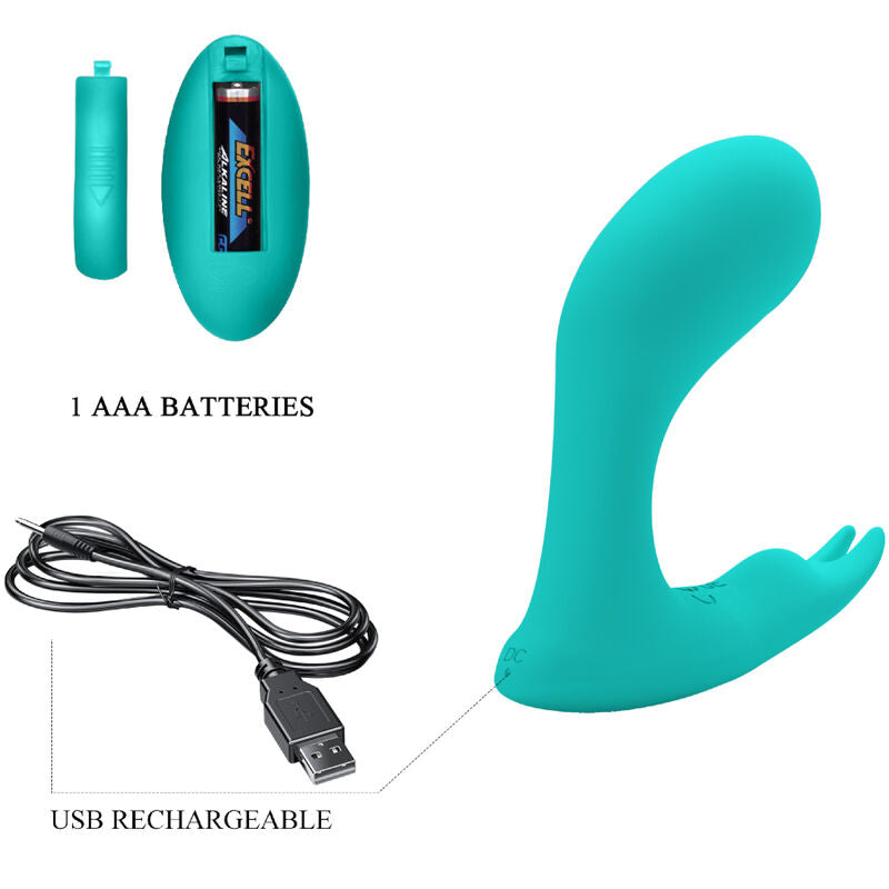Pretty Love Idabelle - Massaggiatore con telecomando, colore blu - in mano per le dimensioni