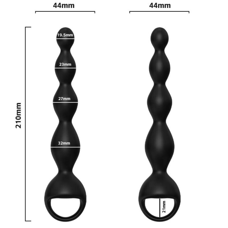 Armony Plug - Accessorio intimo, colore finger nero - dettaglio