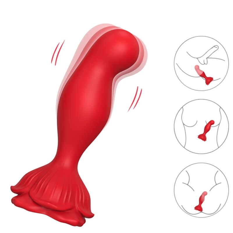 Armony Plug - Accessorio intimo, colore rosa rosso - nella confezione