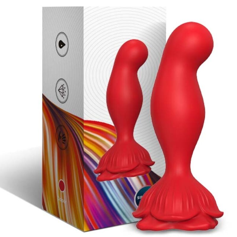 Armony Plug - Accessorio intimo, colore rosa rosso - in mano per le dimensioni