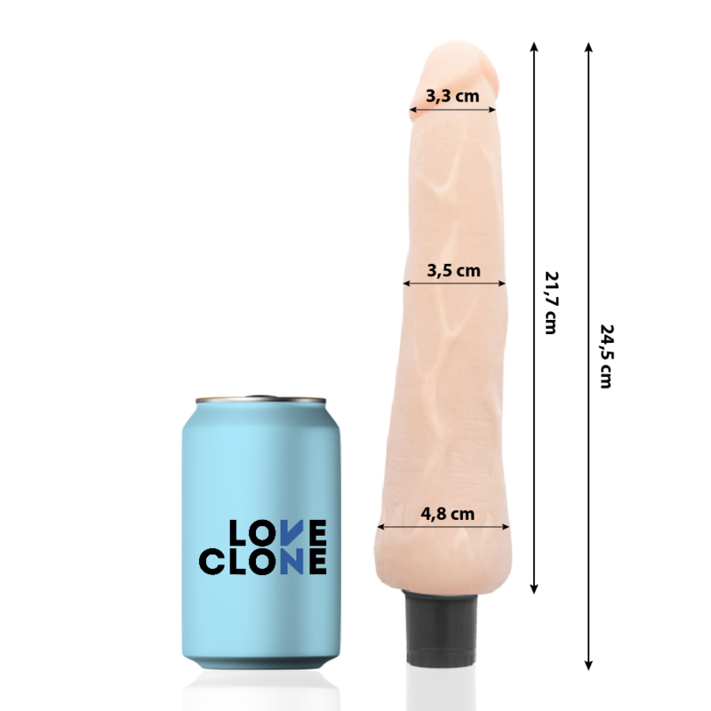 Loveclone Autolubrificante Ragnar 24.5 CM O 3.5 CM - Accessorio intimo - vista laterale
