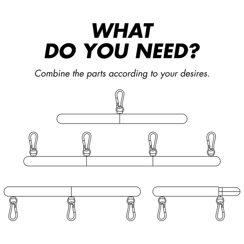 Fetish Submissive Bondage Barra Separatrice Regolabile 4 - Accessorio intimo - in mano per le dimensioni