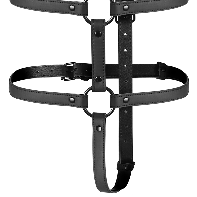 Fetish Submissive Bondage Imbracatura Regolabile Torso - Accessorio intimo - vista frontale