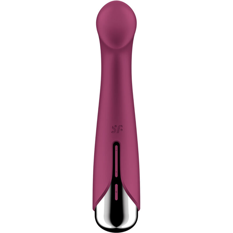 Satisfyer Spinning - Massaggiatore curvo, colore rosso