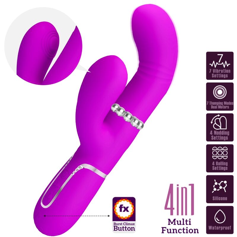 Pretty Love Spot - Massaggiatore doppio, colore fucsia - dettaglio