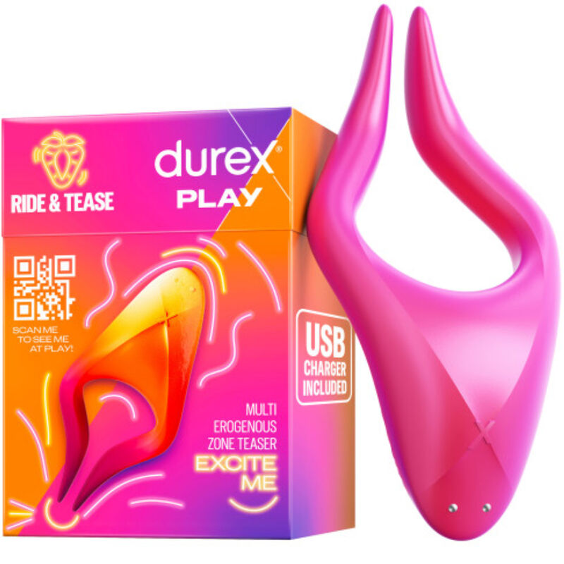 Durex Giocattolo Multistimolatore Ride Tease - Massaggiatore di coppia
