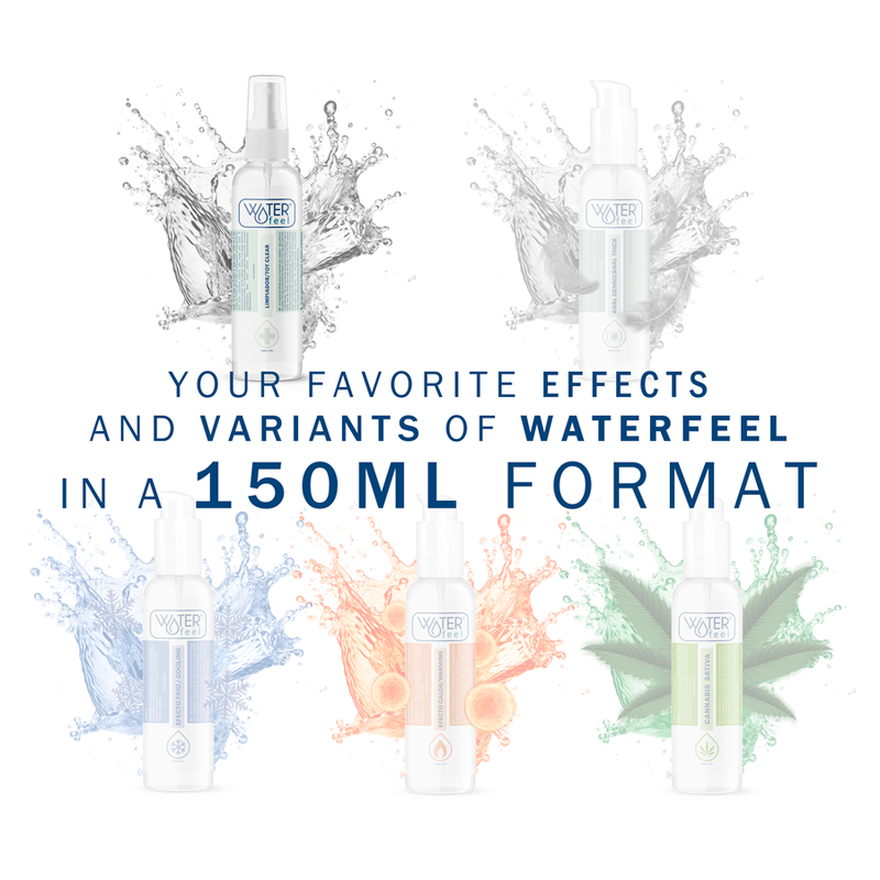 Waterfeel Giocattoli Sterile 150 ml - Detergente per toy intimi, kit da 3 - vista laterale