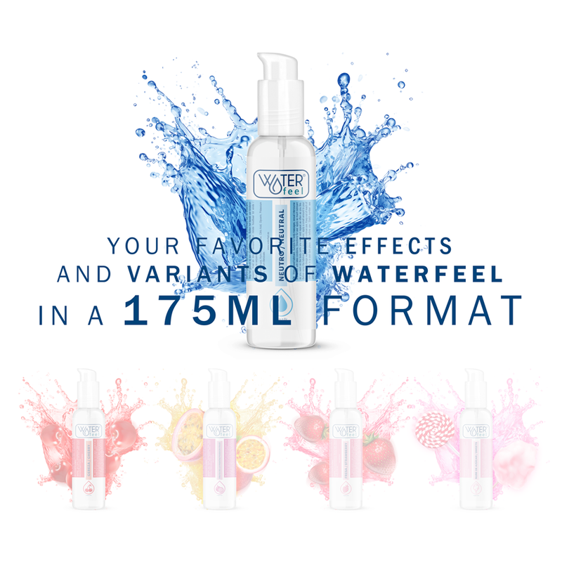 Waterfeel Naturale 175 ml - Lubrificante, kit da 3 - vista laterale