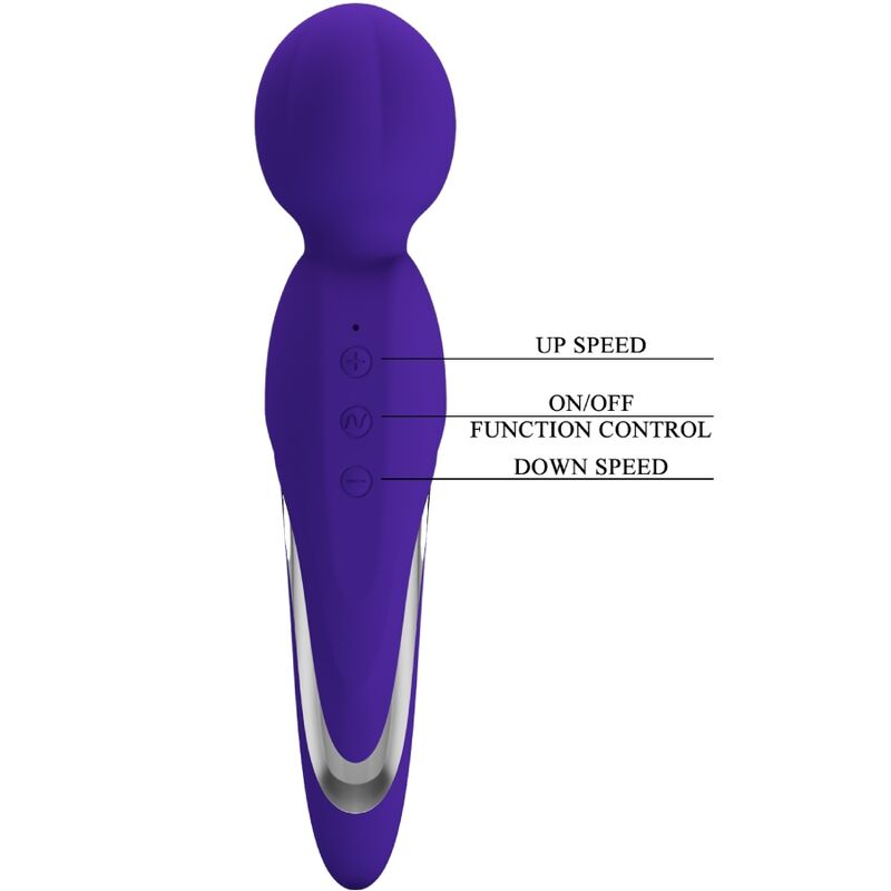Pretty Love Bacchetta - Massaggiatore, colore walter viola - retro