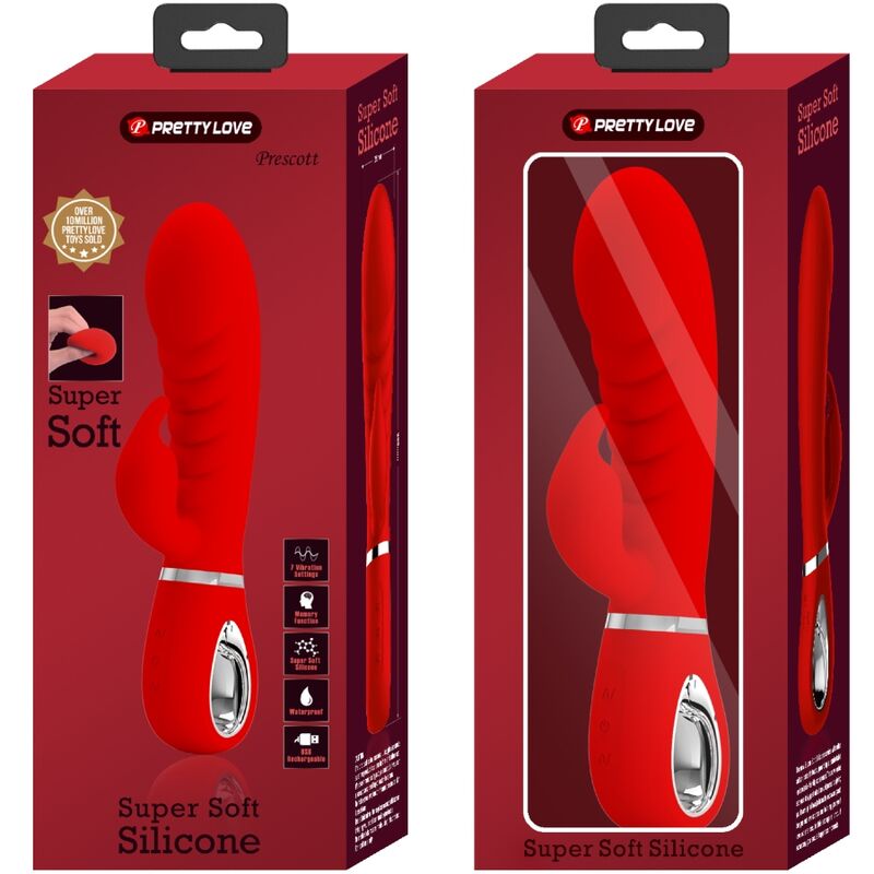 Pretty Love Spot Prescott - Massaggiatore curvo, colore rosso - dettaglio