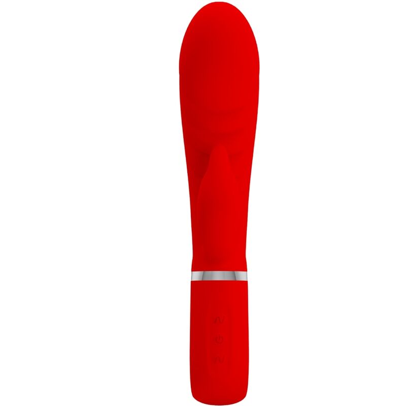 Pretty Love Spot Prescott - Massaggiatore curvo, colore rosso - vista laterale