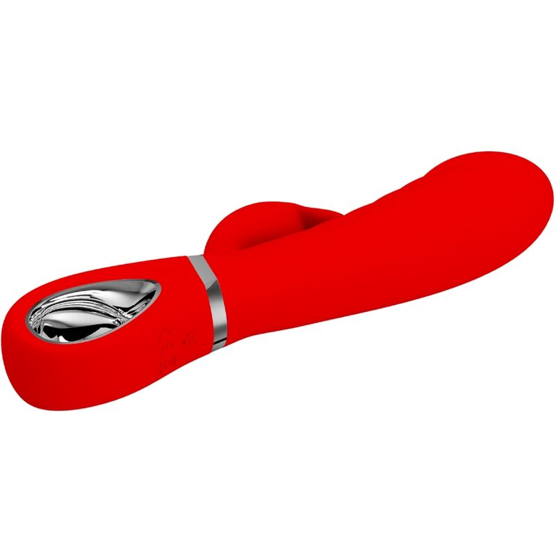 Pretty Love Spot Prescott - Massaggiatore curvo, colore rosso - nella confezione