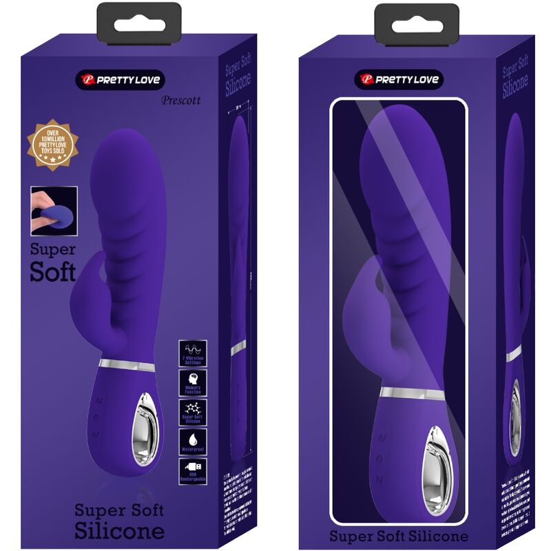 Pretty Love Spot Prescott - Massaggiatore curvo, colore viola - dettaglio