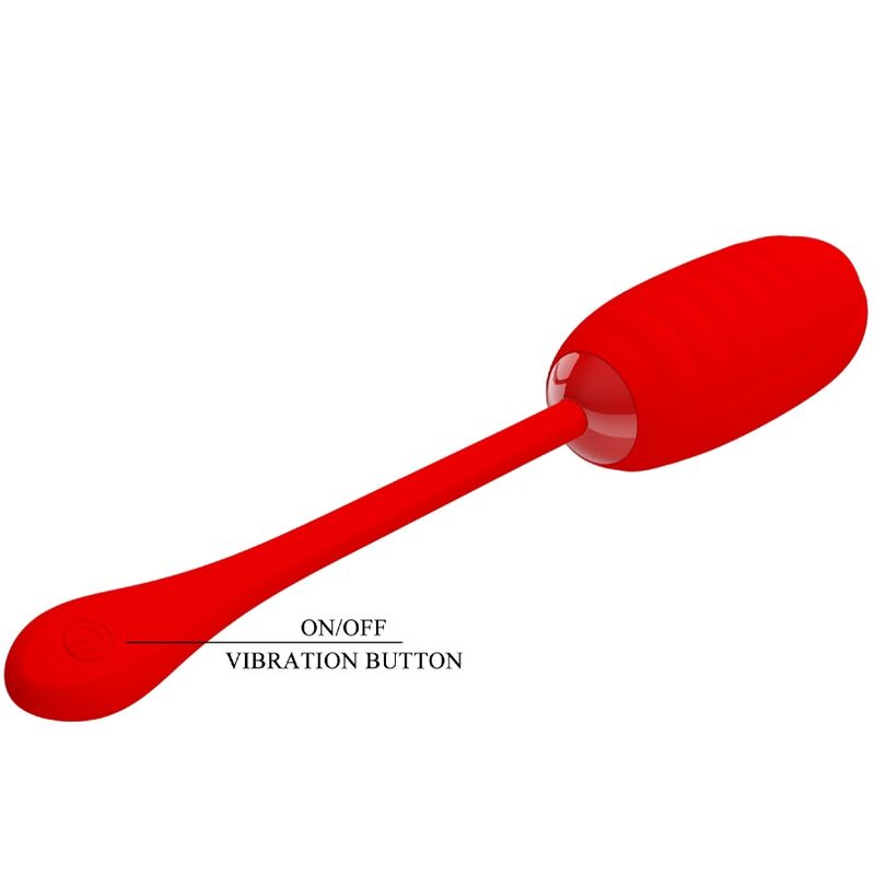 Pretty Love Kirk - Ovetto massaggiante, colore rosso - vista frontale