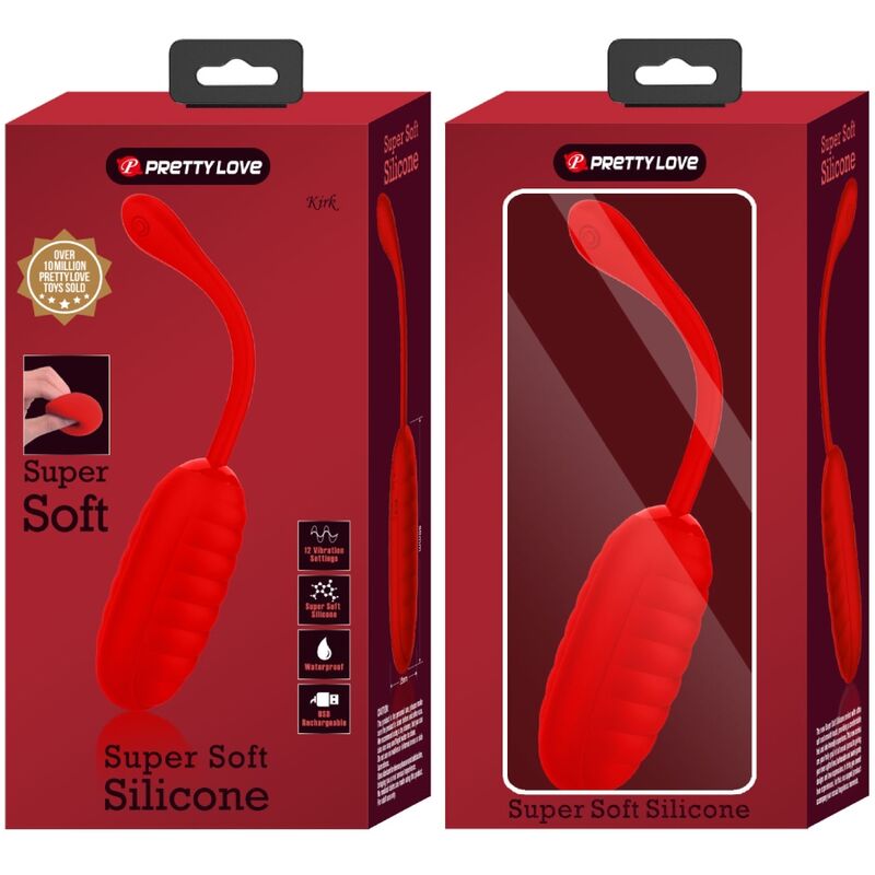 Pretty Love Kirk - Ovetto massaggiante, colore rosso - dettaglio