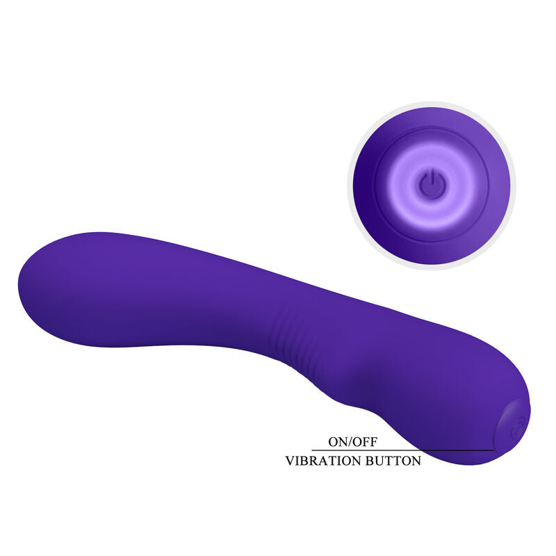 Pretty Love Prescott - Massaggiatore curvo, colore viola - retro