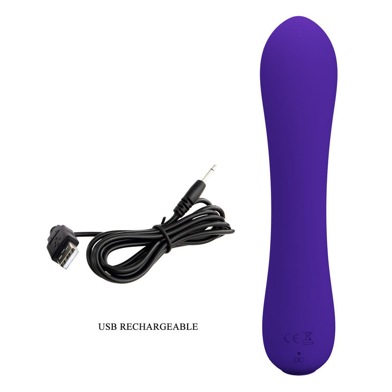 Pretty Love Prescott - Massaggiatore curvo, colore viola - vista laterale