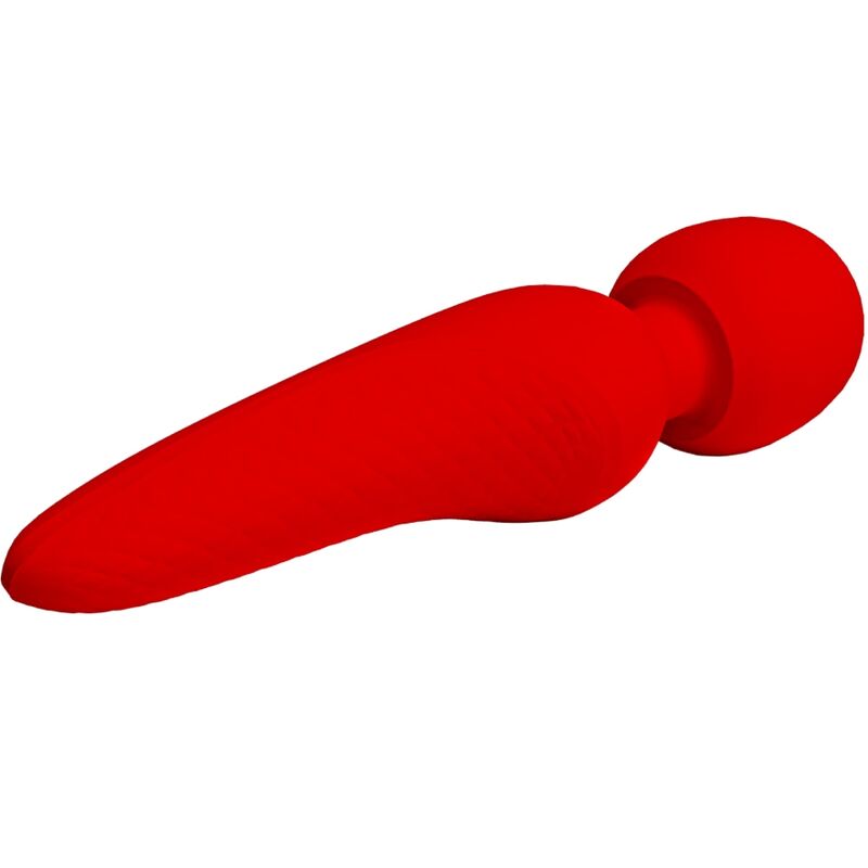 Pretty Love Meredith 12 Modalit - Massaggiatore wand, colore rosso - nella confezione