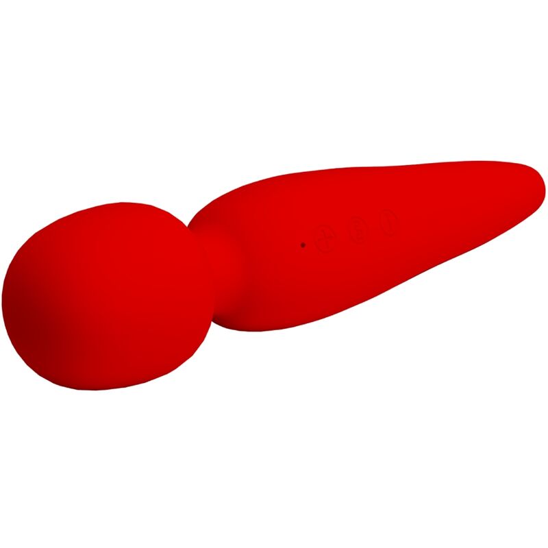 Pretty Love Meredith 12 Modalit - Massaggiatore wand, colore rosso - dettaglio