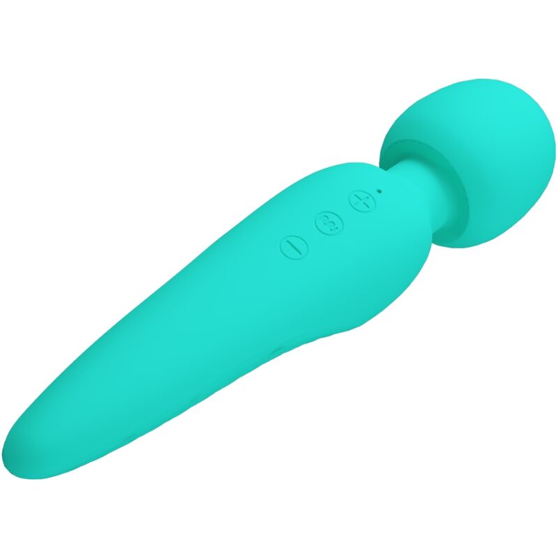 Pretty Love Meredith 12 Modalit - Massaggiatore wand, colore verde - vista laterale