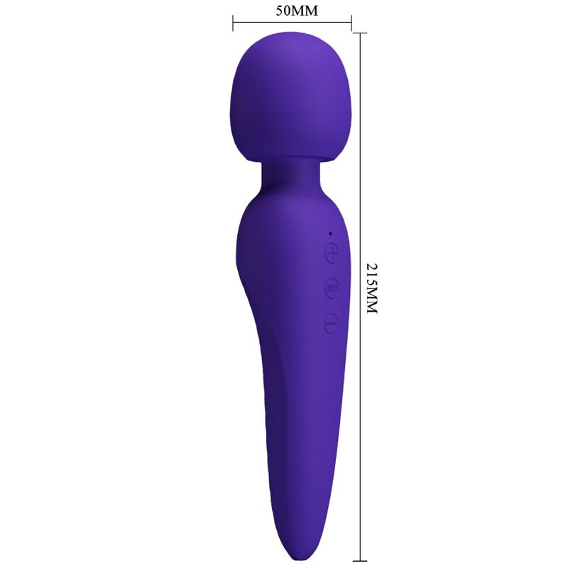 Pretty Love Meredith 12 Modalit - Massaggiatore wand, colore viola - retro