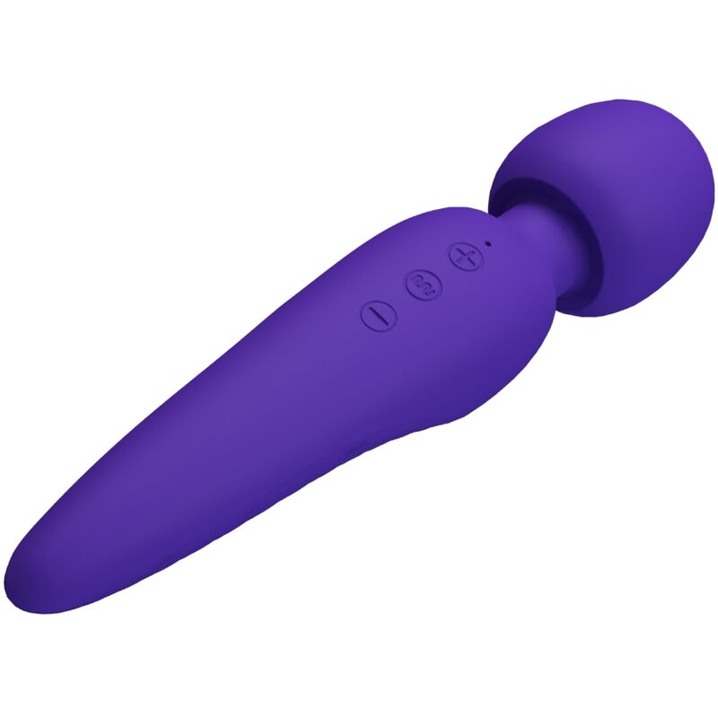 Pretty Love Meredith 12 Modalit - Massaggiatore wand, colore viola - vista laterale