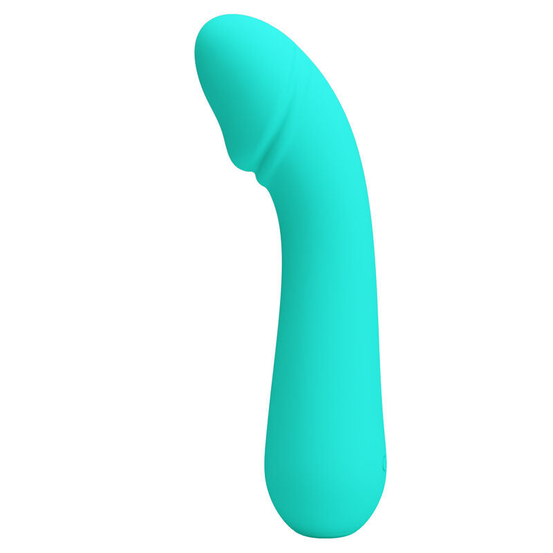 Pretty Love Cetus - Massaggiatore curvo, colore verde - vista laterale
