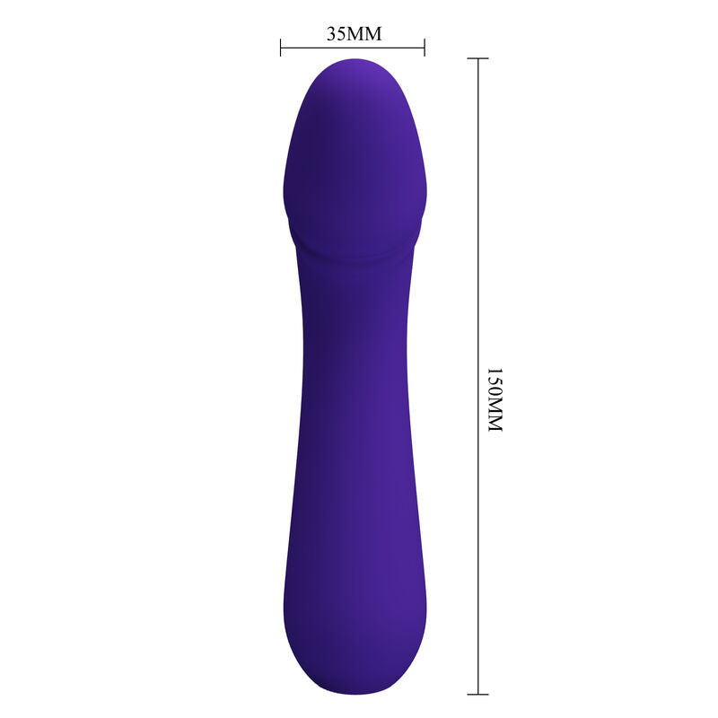 Pretty Love Cetus - Massaggiatore curvo, colore viola - retro