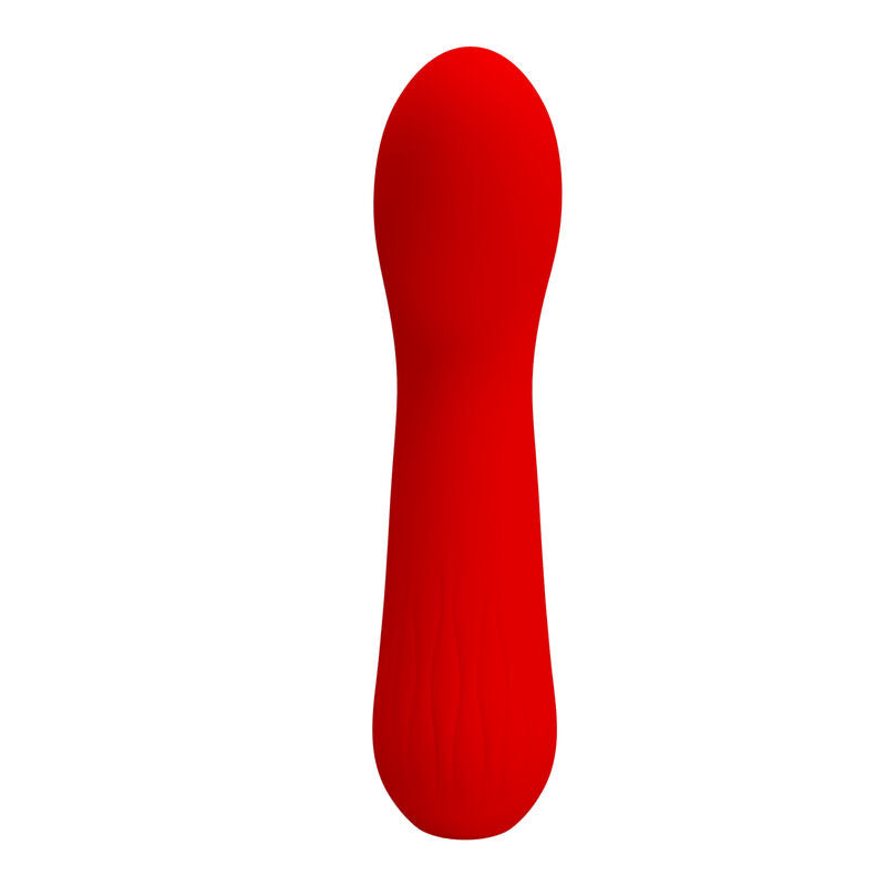 Pretty Love Faun - Massaggiatore curvo, colore rosso - vista laterale