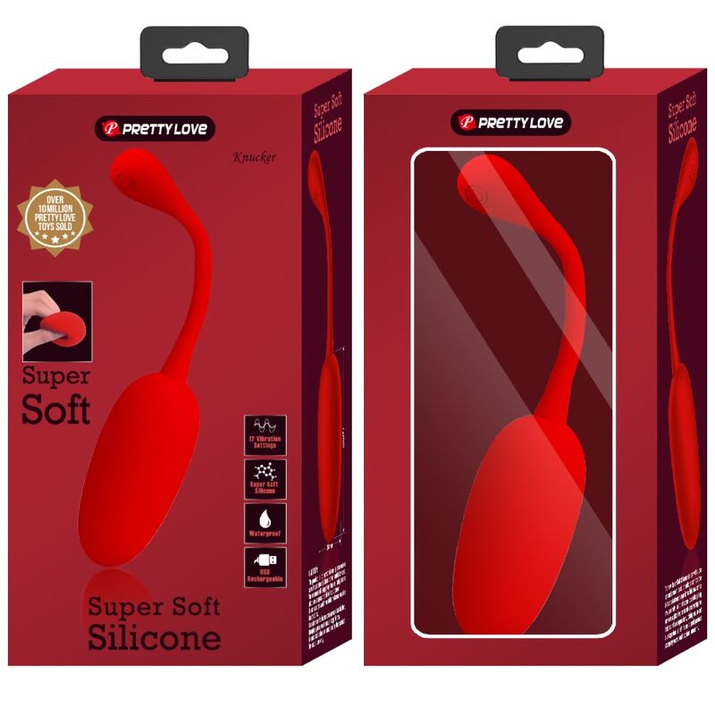 Pretty Love Knucker - Ovetto massaggiante, colore rosso - dettaglio