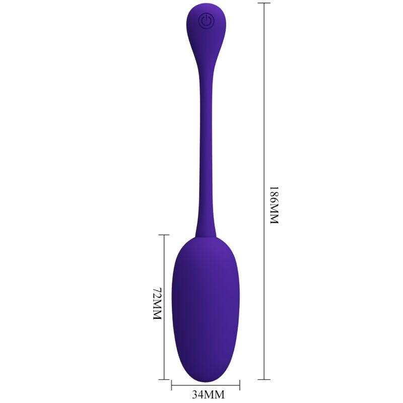Pretty Love Knucker - Ovetto massaggiante, colore viola - retro