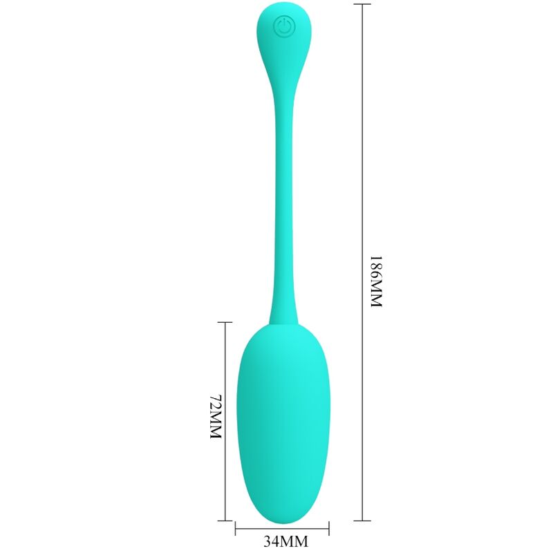 Pretty Love Knucker - Ovetto massaggiante, colore verde - retro