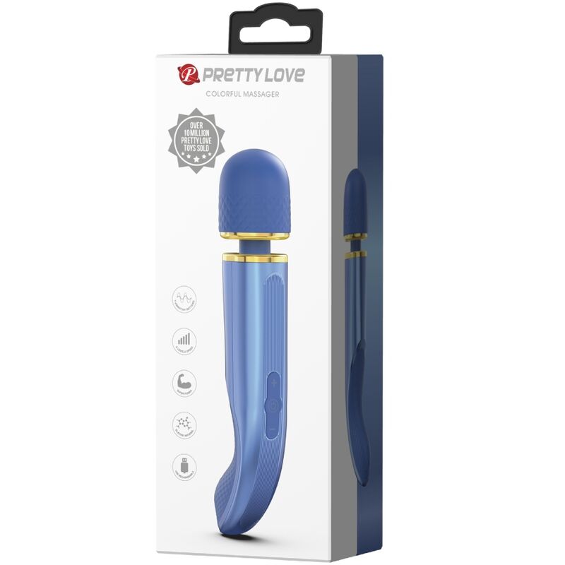 Pretty Love 7 Modalit - Massaggiatore, colore blu - nella confezione