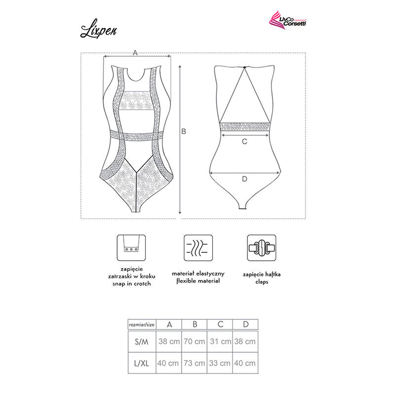 Livco Corsetti Fashion Lixpen LC 90612 Corpo - Body - retro
